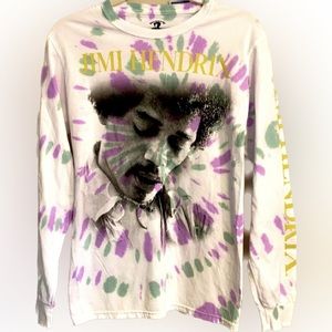 AUTHENTIC JIMMY HENDRIX cotton, tie dye crew neck tee- Small